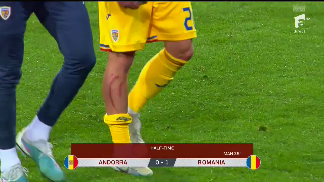 Dennis Man, 'avariat' în meciul cu Andorra! Cum arată la pauză piciorul marcatorului României _19