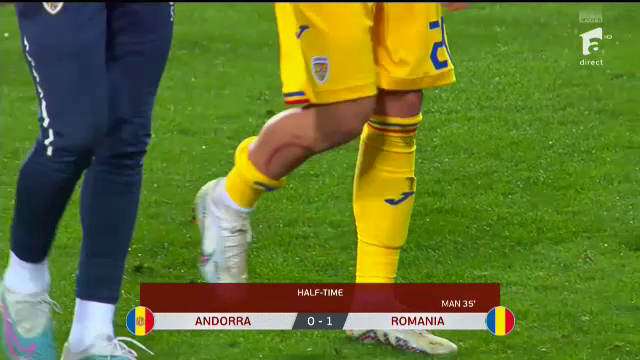 Dennis Man, 'avariat' în meciul cu Andorra! Cum arată la pauză piciorul marcatorului României _20