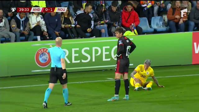 Dennis Man, 'avariat' în meciul cu Andorra! Cum arată la pauză piciorul marcatorului României _28