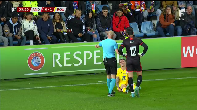 Dennis Man, 'avariat' în meciul cu Andorra! Cum arată la pauză piciorul marcatorului României _30