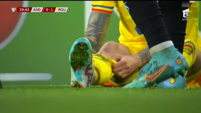 Dennis Man, 'avariat' în meciul cu Andorra! Cum arată la pauză piciorul marcatorului României _35