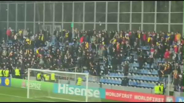 Incidente în tribună la meciul Andorra-România. Mai mulți fani români s-au luat la bătaie: reacția celorlalți suporteri 
