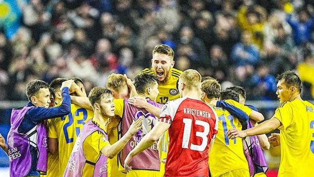
	Danemarca, învinsă dramatic de&nbsp;Kazakhstan în preliminariile EURO 2024, după ce a condus cu 2-0
