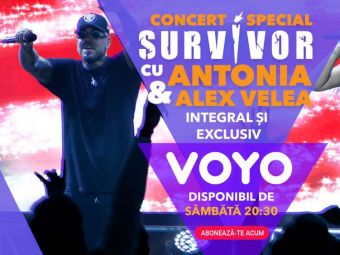 
	Concertul special de la Survivor oferit de Antonia și Alex Velea este disponibil pe VOYO începând de sâmbătă, 1 aprilie!
