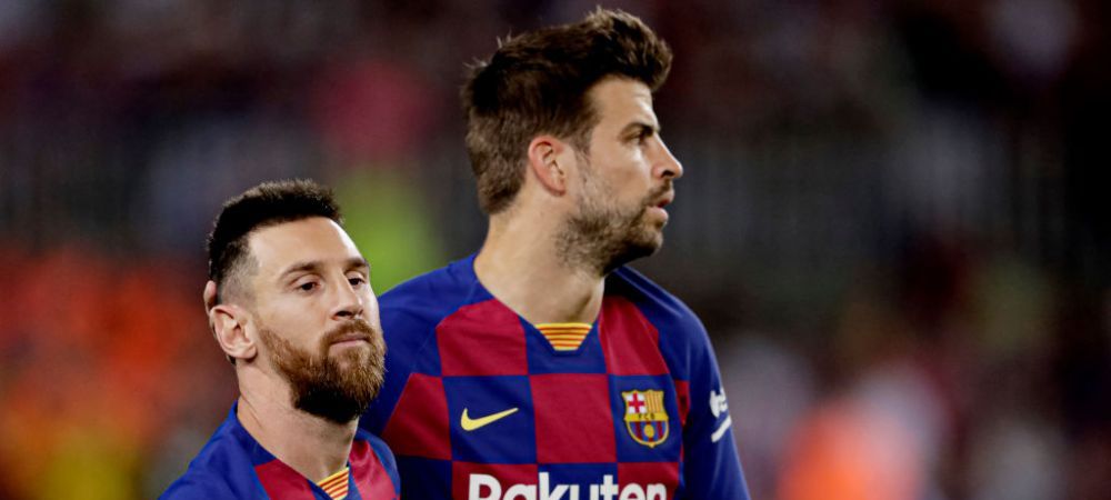 Lionel Messi Camp Nou fc barcelona Gerard Pique