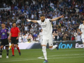 
	Karim Benzema a atins o bornă istorică, după ce Real Madrid a dat de pământ cu Valladolid
