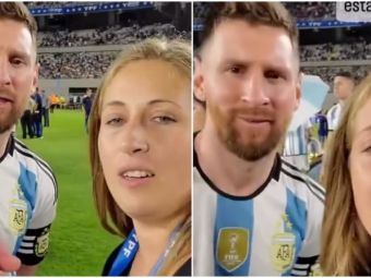 A vrut să facă o poză, dar a apăsat pe filmare! :) Momentul în care o fană s-a dus la Messi pentru o fotografie! Reacția de milioane a argentinianului&nbsp;