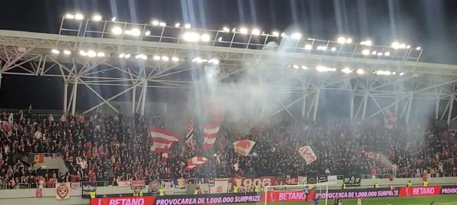 Atmosferă „incendiară” la Dinamo - Oțelul Galați! Fanii fac spectacol în tribune_33