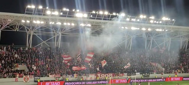 Atmosferă „incendiară” la Dinamo - Oțelul Galați! Fanii fac spectacol în tribune_34