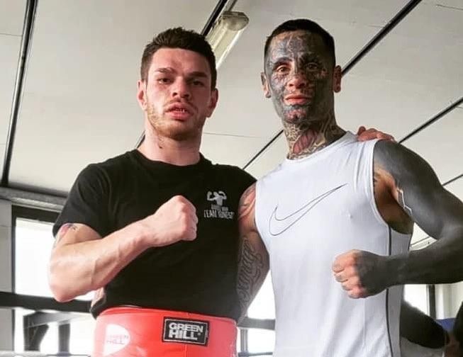 Cum arată Alessio Lorusso, boxerul tatuat pe toată fața! Se antrenează cu românul Cătălin Ionescu, fostul fotbalist devenit campion al Italiei_21