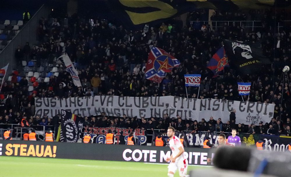 Duel colosal între galerii la Steaua - Dinamo! Sute de bannere, coregrafii, torțe și spectacol în tribune_86