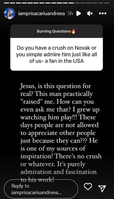 „Ești îndrăgostită de Djokovic?” Răspunsul oferit de Andreea Prisacariu_36