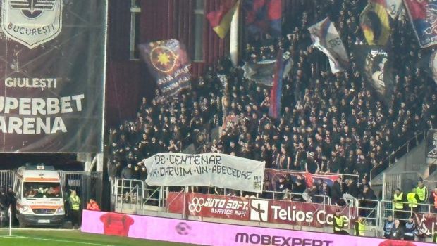 
	Fanii FCSB-ului au râs de rapidiști pe Giulești. Primul banner afișat&nbsp;
