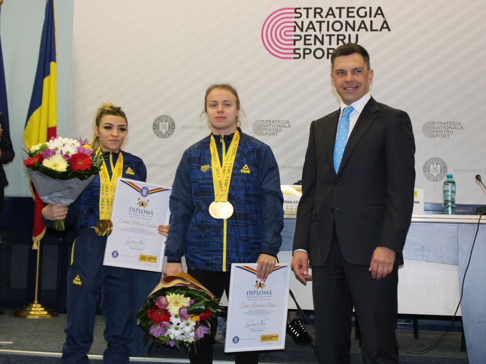 Minunatele Mihaela Cambei, Loredana Toma și Andreea Cotruța, felicitate de ministrul Eduard Novak pentru cele 9 titluri europene la haltere!_35