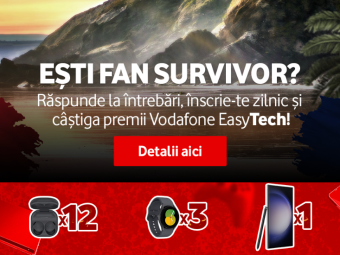 
	Intră în aventura Survivor România și poți câștiga premii de la Vodafone EasyTech. AICI ai toate detaliile
