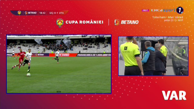 Cupa României | U Cluj - UTA Arad 1-0 | VAR-ul îi trimite pe ardeleni în finală! Gol anulat și penalty dictat împotriva lui Rednic _4