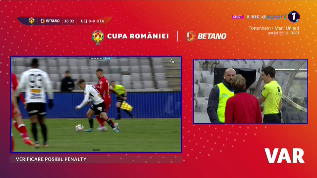 Cupa României | U Cluj - UTA Arad 1-0 | VAR-ul îi trimite pe ardeleni în finală! Gol anulat și penalty dictat împotriva lui Rednic _6