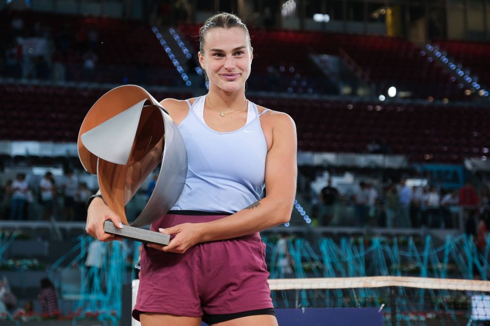 Câți bani a încasat Sabalenka după ce a devenit campioană la WTA Madrid_3