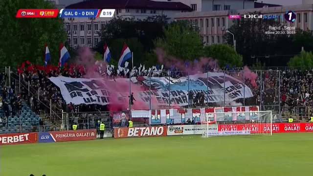 Nebunie la Galați! Fanii au întreținut atmosfera la Oțelul - Dinamo: hârtie, materiale pirotehnice și artificii_5