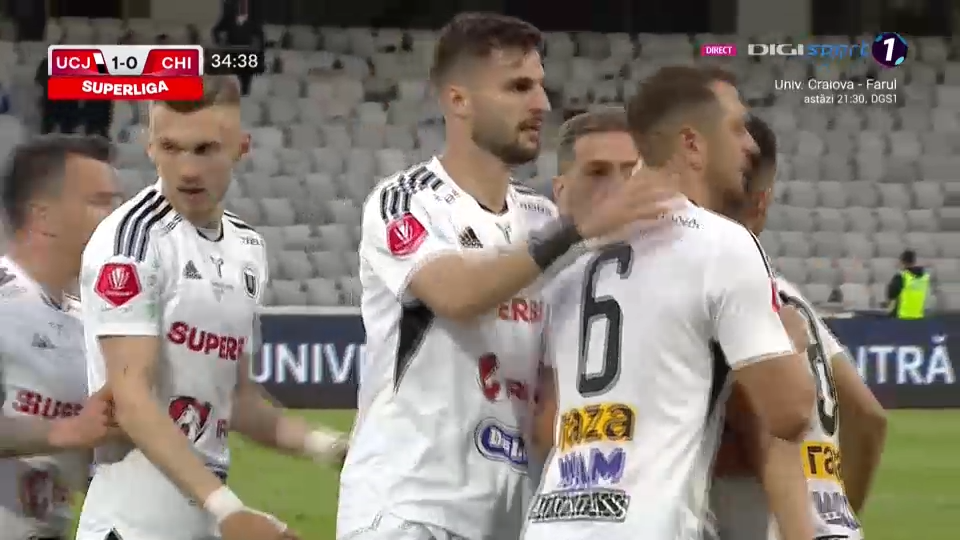 U Cluj - Chindia Târgoviște 2-0! Succes important pentru ardeleni, care rămân în Superliga României_5