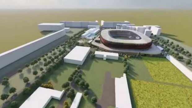 
	N-a fost demolat vechiul stadion, dar se știe cu cine va fi inaugurată noua arenă din &bdquo;Groapă&rdquo;. Anunțul ministrului Bode

