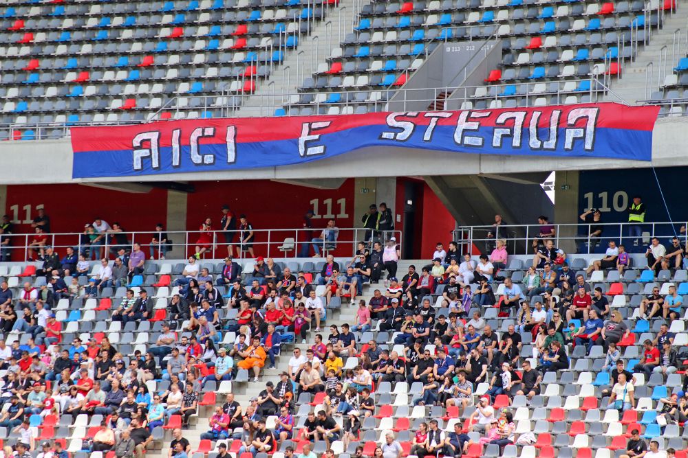 Fanii lui CSA Steaua au întors armele împotriva lui Florin Talpan! Mesajele Peluzei Sud + tribunele goale de pe Ghencea _23