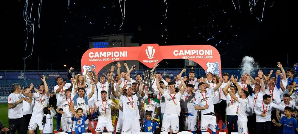 farul Campioana romaniei campioana sezon 2022 - 2023 FCV Farul Constanta Gica Hagi