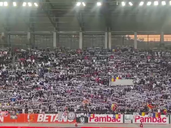
	Atmosferă nebună la Sepsi - &#39;U&#39; Cluj! Stadionul s-a împărțit în trei culori: roșu, alb și negru
