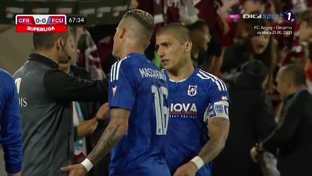 Controversă în CFR Cluj - FC U Craiova! Juan Bauza, eliminat în meciul crucial pentru Europa_8