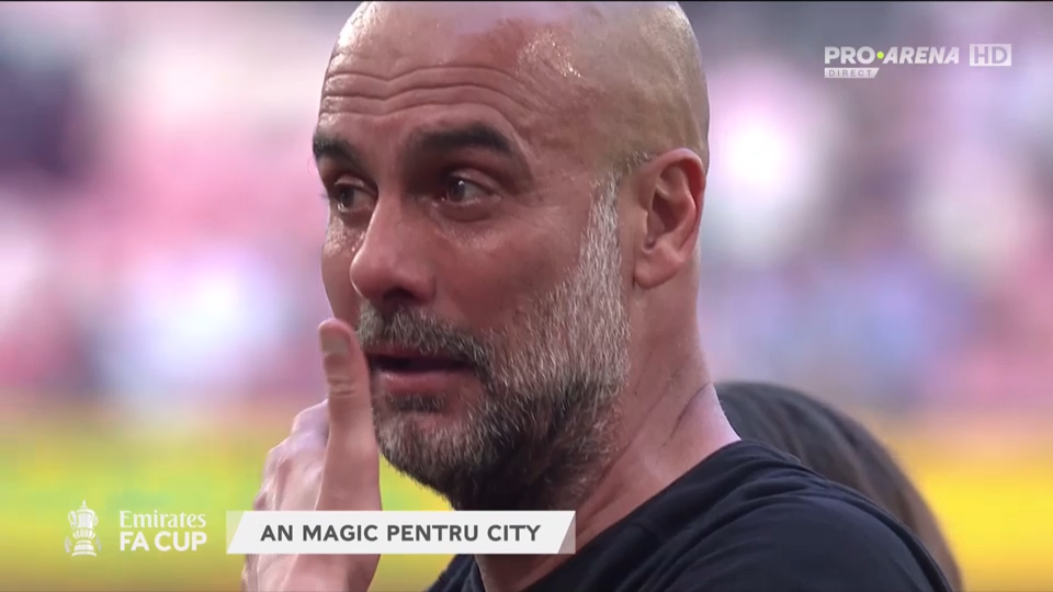 Pep Guardiola, în lacrimi după succesul lui Manchester City în finala FA Cup. Recordul egalat de tehnicianul iberic_2