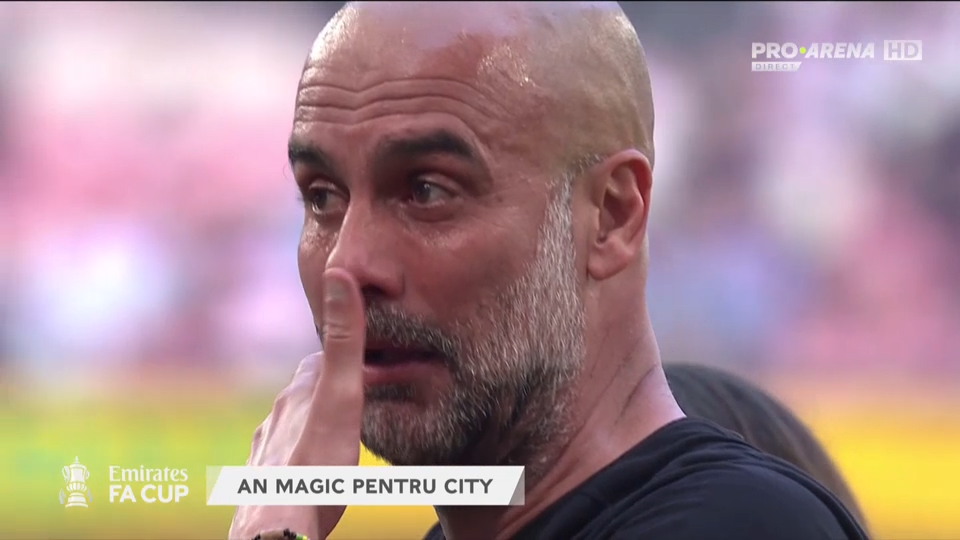 Pep Guardiola, în lacrimi după succesul lui Manchester City în finala FA Cup. Recordul egalat de tehnicianul iberic_3