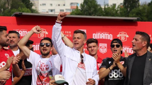 
	Sărbătoare în Ștefan cel Mare! Ovidiu Burcă și jucătorii, petrecere &bdquo;acasă&rdquo; cu mii de fani după ce Dinamo a promovat&nbsp;&nbsp;
