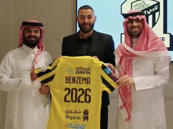 
	Karim Benzema a fost prezentat la Al-Ittihad! Care au fost primele cuvinte rostite în arabă&nbsp;
