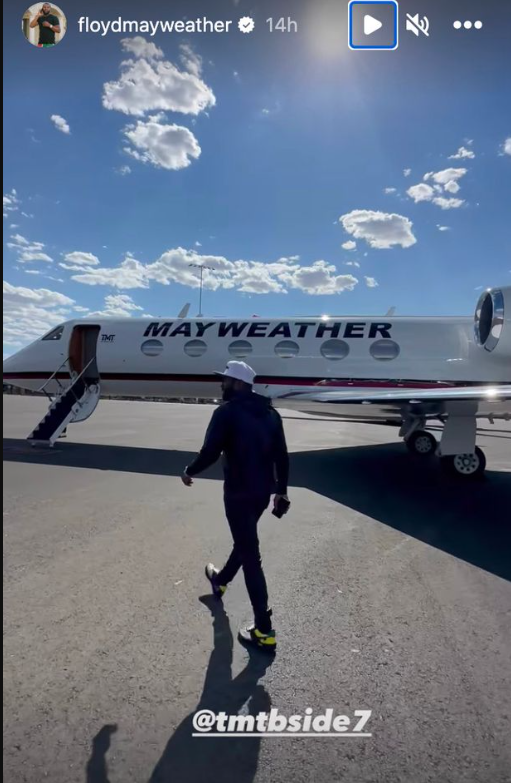 Floyd Mayweather are avion privat în valoare de 50 milioane dolari. Imagini spectaculoase cu aeronava inscripționată cu numele său_23