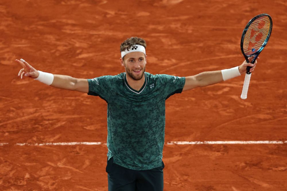 Casper Ruud, outsider în finala Roland Garros 2023, cu Novak Djokovic. Câte game-uri i-a luat lui Nadal, anul trecut_16