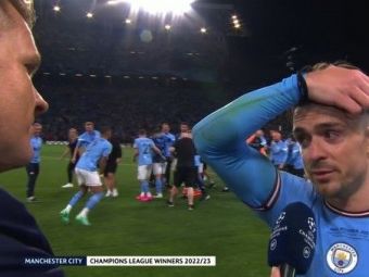
	Jack Grealish nu s-a ferit de cuvinte după finala Champions League. A oferit interviu direct pe teren, cu lacrimi în ochi
