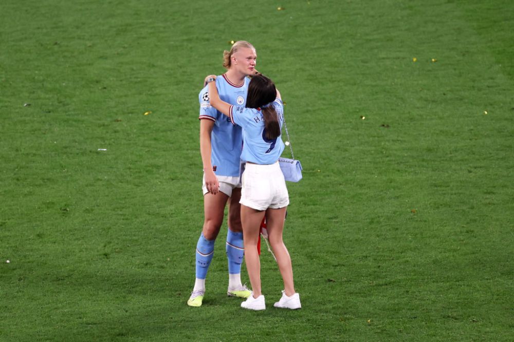 Apariție ultra-rară! Erling Haaland, alături de iubita fotbalistă după finala Champions League _11