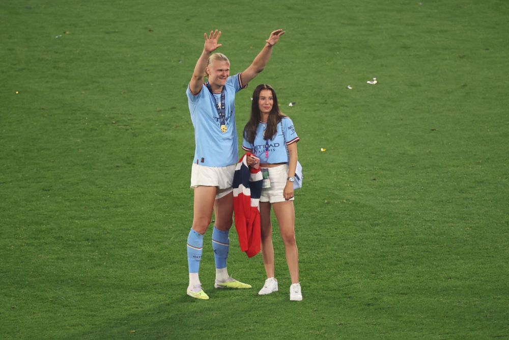 Apariție ultra-rară! Erling Haaland, alături de iubita fotbalistă după finala Champions League _15