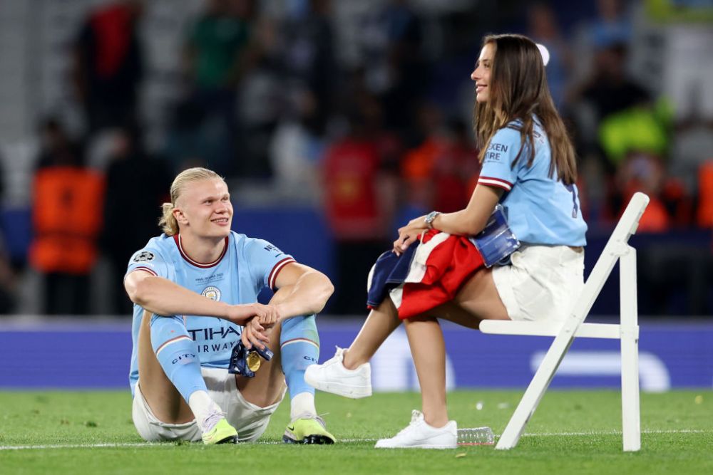Apariție ultra-rară! Erling Haaland, alături de iubita fotbalistă după finala Champions League _16