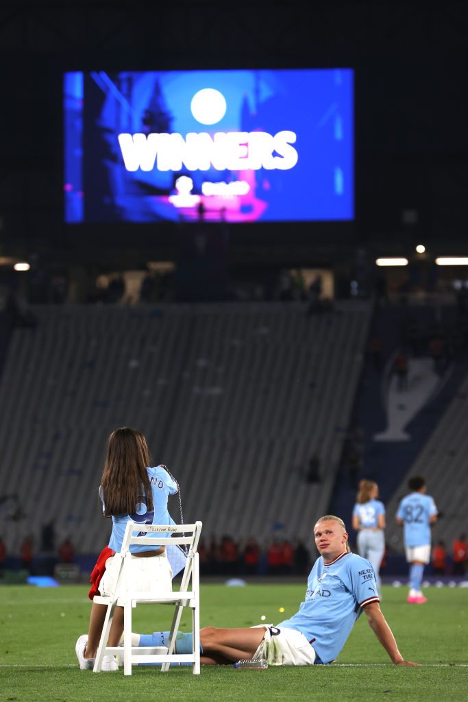 Apariție ultra-rară! Erling Haaland, alături de iubita fotbalistă după finala Champions League _18