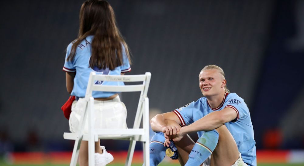 Apariție ultra-rară! Erling Haaland, alături de iubita fotbalistă după finala Champions League _19