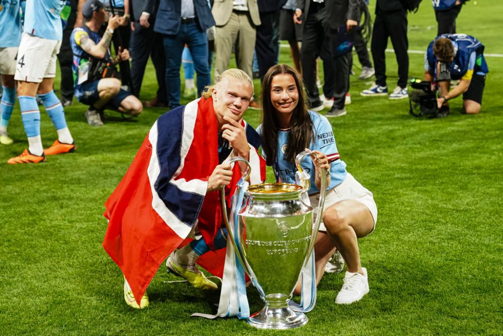 Apariție ultra-rară! Erling Haaland, alături de iubita fotbalistă după finala Champions League _21