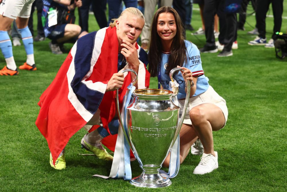 Apariție ultra-rară! Erling Haaland, alături de iubita fotbalistă după finala Champions League _22