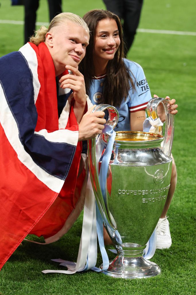 Apariție ultra-rară! Erling Haaland, alături de iubita fotbalistă după finala Champions League _27
