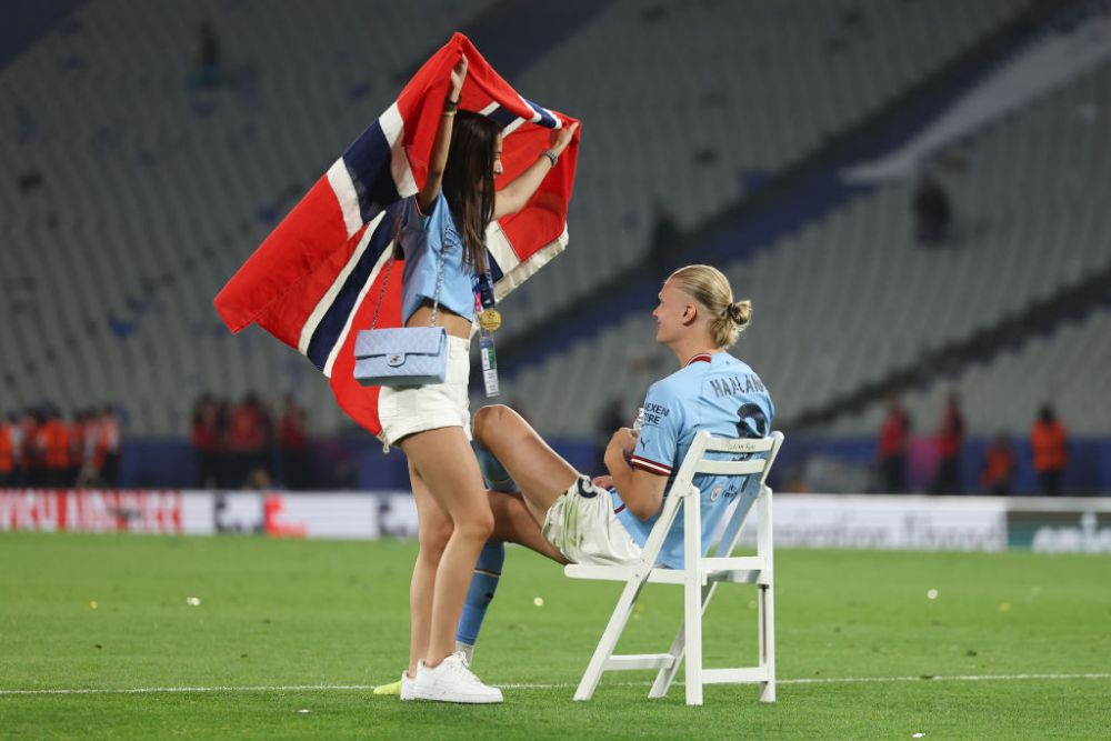 Apariție ultra-rară! Erling Haaland, alături de iubita fotbalistă după finala Champions League _29