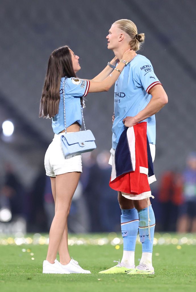 Apariție ultra-rară! Erling Haaland, alături de iubita fotbalistă după finala Champions League _31