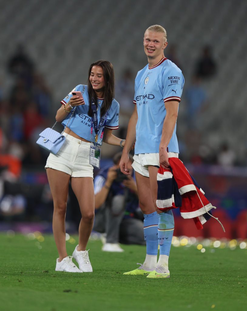 Apariție ultra-rară! Erling Haaland, alături de iubita fotbalistă după finala Champions League _33