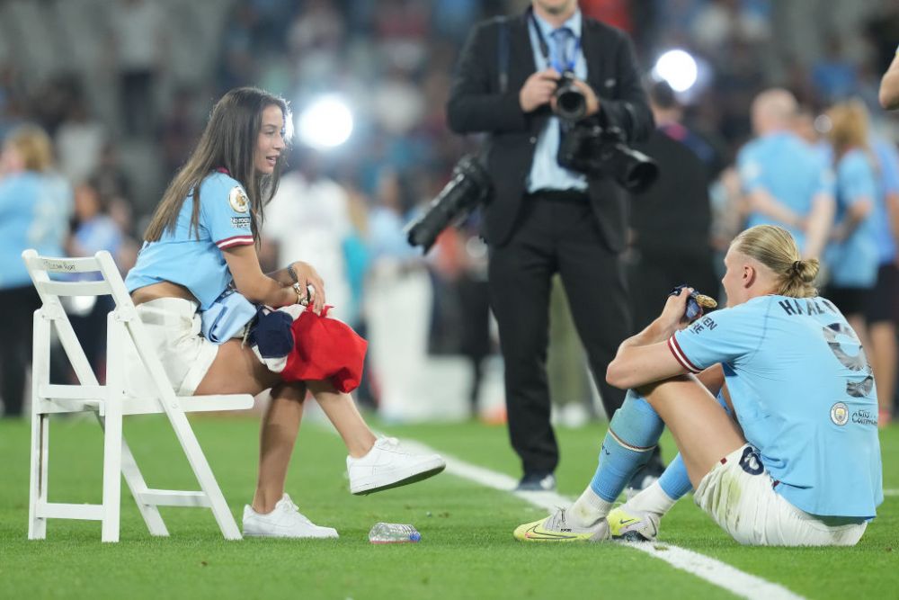 Apariție ultra-rară! Erling Haaland, alături de iubita fotbalistă după finala Champions League _8