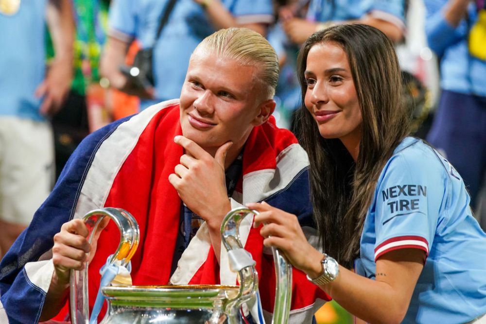 Apariție ultra-rară! Erling Haaland, alături de iubita fotbalistă după finala Champions League _10