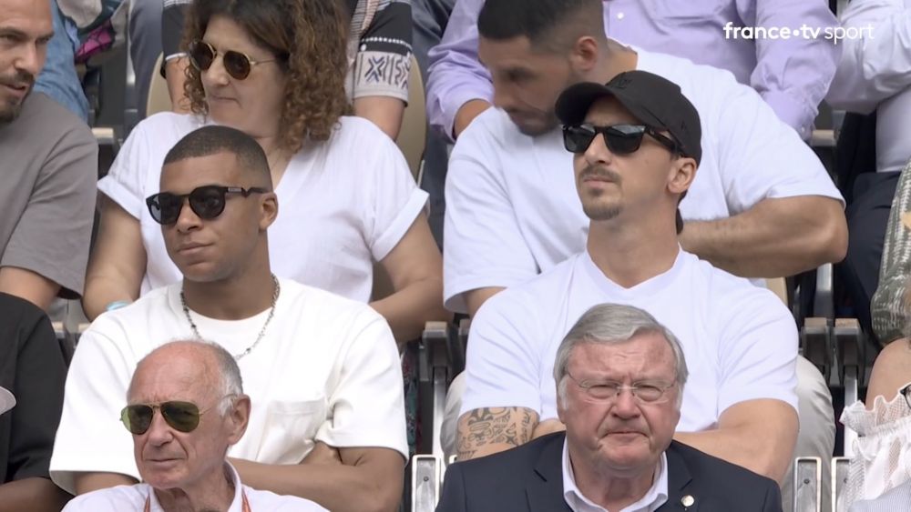 Kylian Mbappe și Zlatan Ibrahimovic, spectatori de lux la finala Roland Garros 2023_1